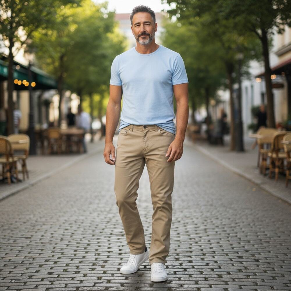 LR Scoop New York Khaki Pants Beige Mens 34x30
